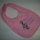 Infant's Bib- "Here Comes Treble"