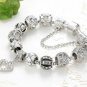 HIGH QUALITY HEART BEADS FIT PANDORA WOMEN BRACELET