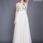 Vintage Style Tulle Evening Gown with Multi-Color Floral Embroidery on Bodice