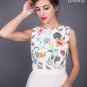 Vintage Style Tulle Evening Gown with Multi-Color Floral Embroidery on Bodice