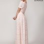 Satin and Lace Floor Length Prom Dress with Sweetheart Neckline