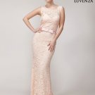 Dusty Rose Mermaid Prom Dress with Satin Bowtie Detail and Short Train