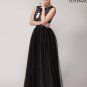 Classic Prom Dress with Fitted Floral Lace Bodice and Layered Puffy Tulle Skirt