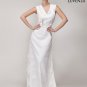 Schiffli Lace Wedding Gown with Floral Applique and Lace Trim Details