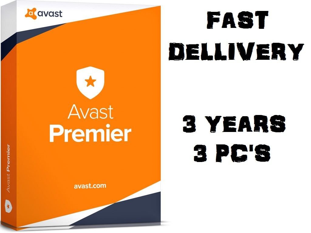 Avast Premier Antivirus 2017/2016 - 3 PC 3 Year - GENUINE License | 24/7 Ship