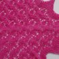 Pure Merino Wool, Lace Baby Blanket, Estonian lace,Hand knitted baby blanket fuchsia, pink