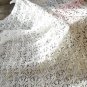 Hand Knitted Baby Blanket, Lace blanket, Nursery Blanket, white Baby Blanket