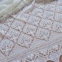 Hand Knitted Baby Blanket, Christening Blanket, White Baby Blanket, Pure Merino Wool Blanket