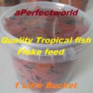 1 Litre Bucket~~Tropical/Aquarium Fish Food Flake Water Feed