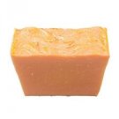 PEACH-FUZZY NAVEL  (6 BARS) HANDMADE Bar Soap FRESH PEACH SCENT Goat Milk Honey
