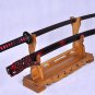 Japanese Sword KATANA Damascus Oil Quenched Full Tang Blade Iron Koshirae Very Sharp - Free Shipping