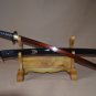 Kill Bill Sword Red&Black Samurai Katana Damascus Steel Full Tang Blade Iron Tsuba - Free Shipping