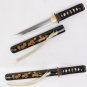 Japanese Short Sword Wakizashi Tanto Handmade Carbon Steel Sharp - Free Shipping