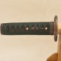 Samurai Short Sword Japanese Tanto Green Bamboo 1060 High Carbon Steel Full Tang - Free Shipping
