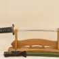 Samurai Short Sword Japanese Tanto Green Bamboo 1060 High Carbon Steel Full Tang - Free Shipping
