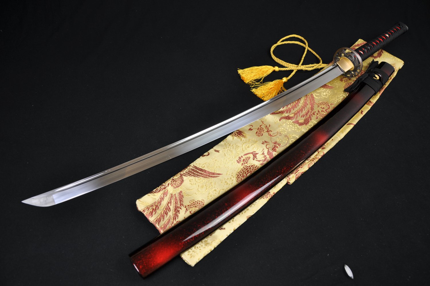 Samurai Katana Sword 1060 High Carbon Steel Full Tang Blade Sharp Free Shipping 7623