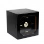 COHIBA Cigar Humidor Luxury Black Glossy Finish Wooden Cabinet Hygrometer Humidifier - Free Shipping