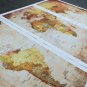 3 Panel Vintage World Map Canvas Painting Print Home Decor Wall Art
