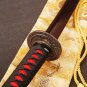 Red Damascus Blade Samurai Sword Japanese Katana Folded Steel Battle Ready Sharp