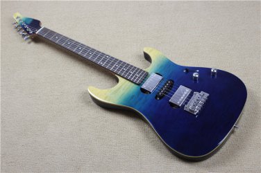 Suhr Aqua Blue Gradient Flame Guitar Replica