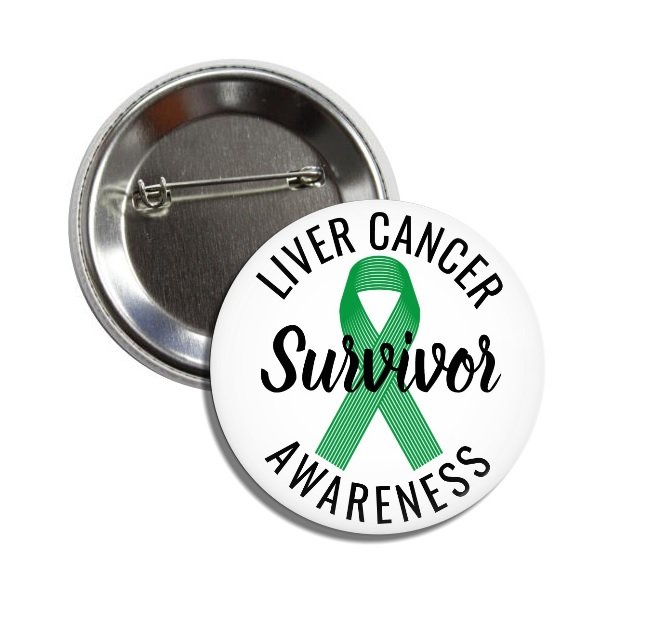 Liver Cancer Awareness button (badges, pins, medical alert)