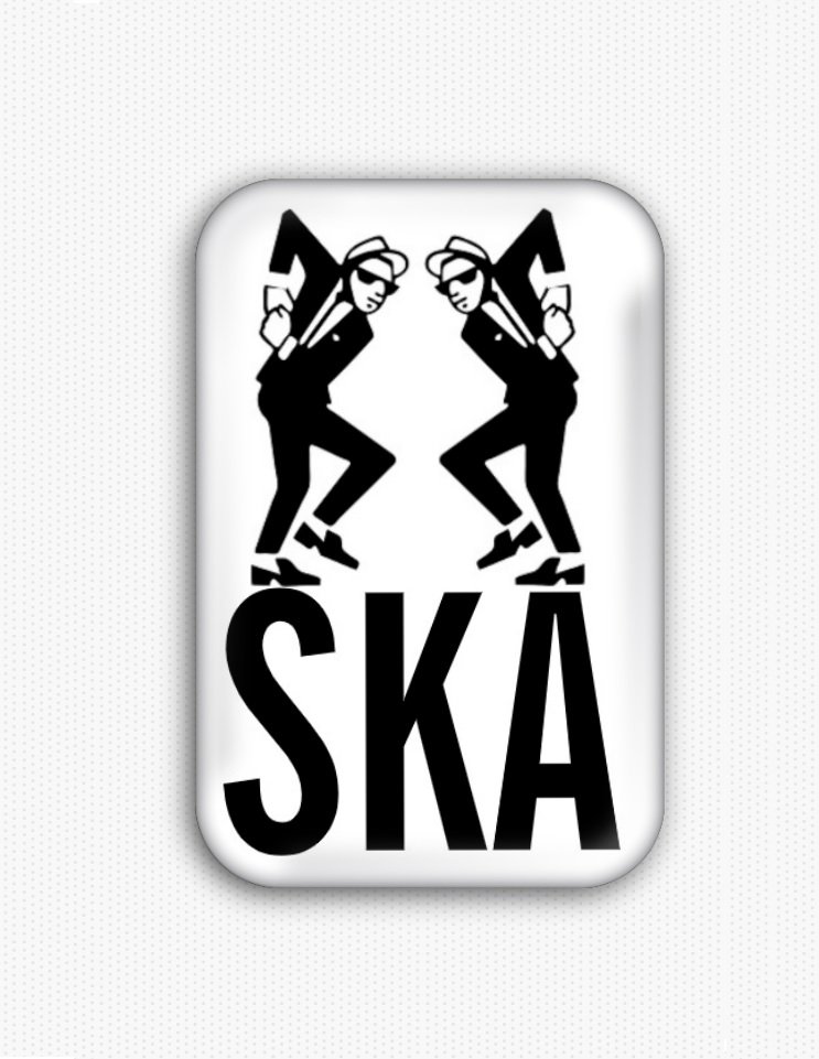 SKA Punk Fridge Magnet (44x68mm, refrigerator, vinyl, poster, print)