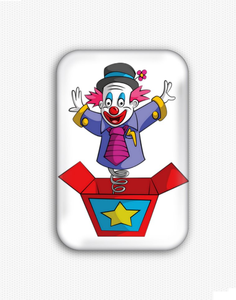 Circus Clown Fridge Magnet (poster, refrigerator magnet, party)