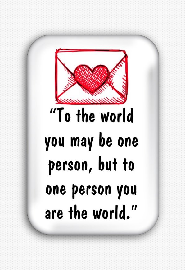 Love Inspirational Quote Fridge Magnet (poster, print, refrigerator, motivational)