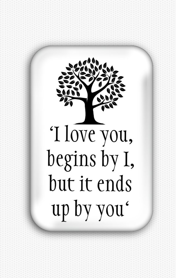 Love Inspirational Quote Fridge Magnet (poster, print, refrigerator, motivational)