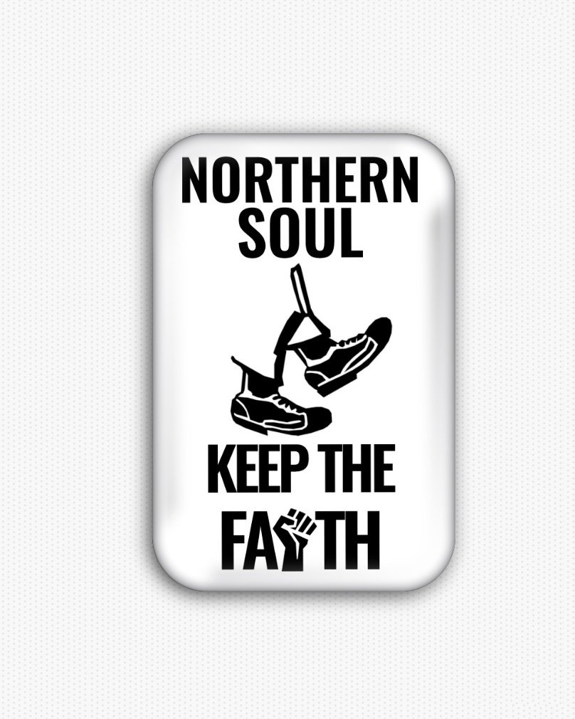 Northern Soul Fridge Magnet (44x68mm, refrigerator, vinyl, keep the faith)