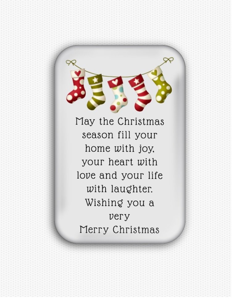Christmas Wishes Fridge Magnet (refrigerator, holiday)