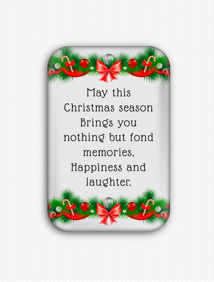 Christmas Wishes Fridge Magnet (refrigerator magnet)