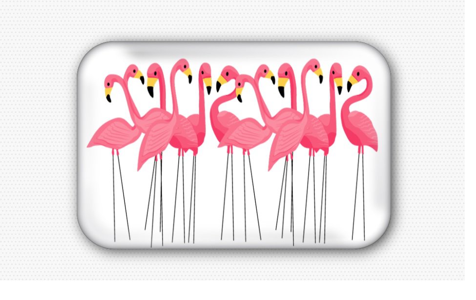 Pink Flamingo Fridge Magnet (44x68mm, refrigerator, motivational)