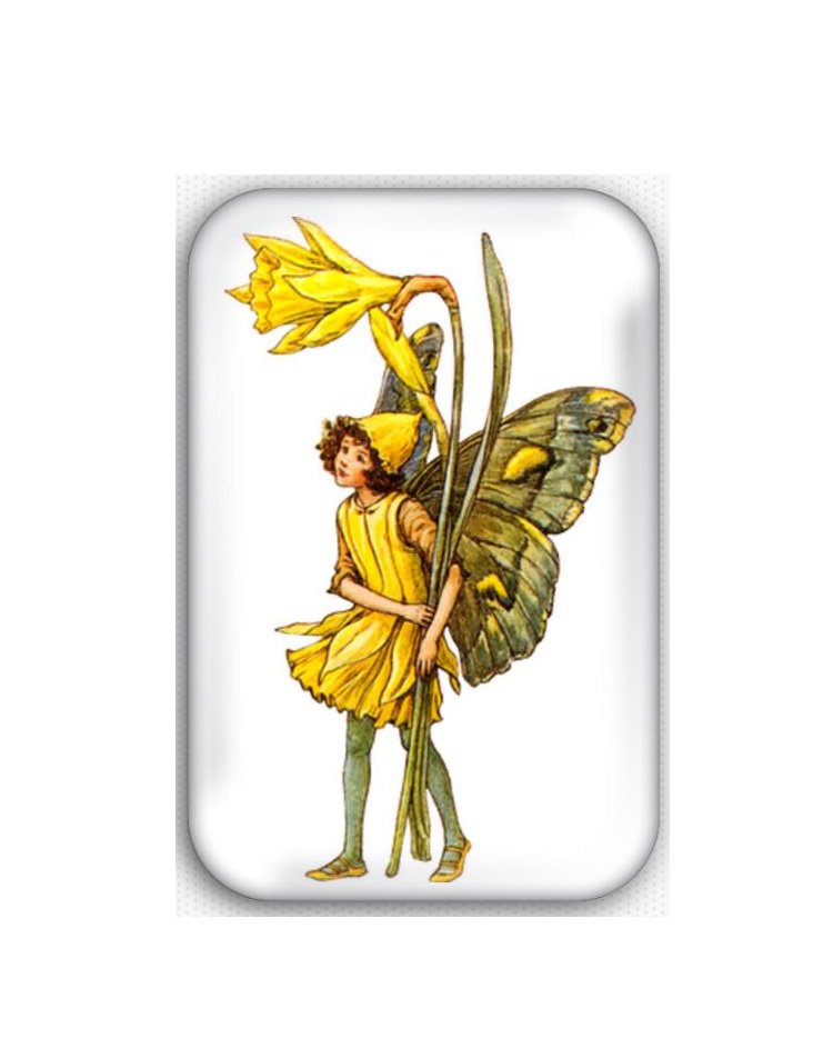 Fairy Fridge Magnet (44x68mm, refrigerator, decoration, vintage, faeries)