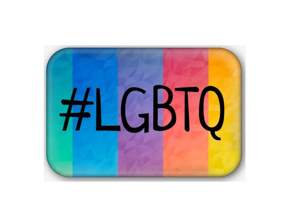 LGBTQ Refrigerator Magnet (44x68mm, gay pride)