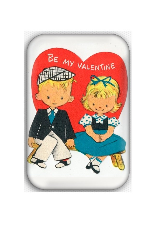 Valentine's Day Fridge Magnet (poster, print, refrigerator, motivational)
