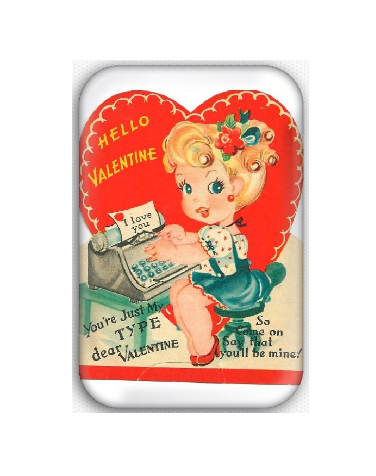 Valentine's Day Fridge Magnet (poster, print, refrigerator, motivational)