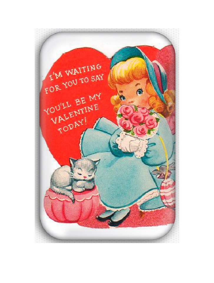 Valentine's Day Fridge Magnet (poster, print, refrigerator, motivational)