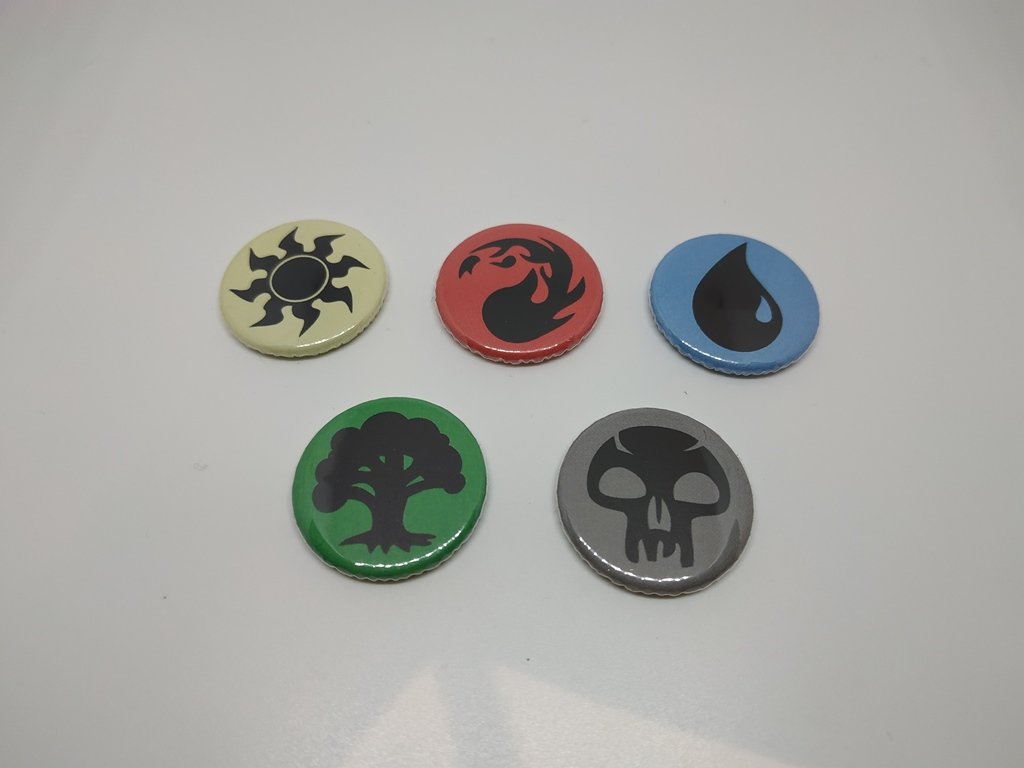 5 x Magic The Gathering Buttons (1inch, badges, pinbacks)