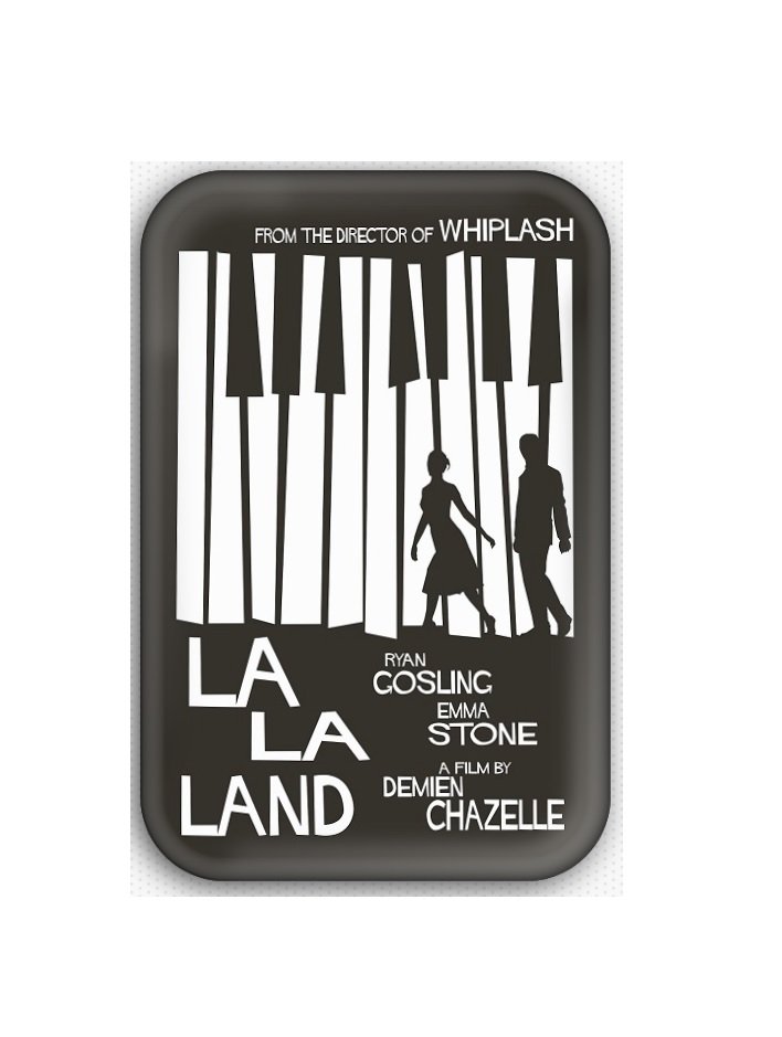 La La Land Movie Fridge Magnet (refrigerator magnet, poster)