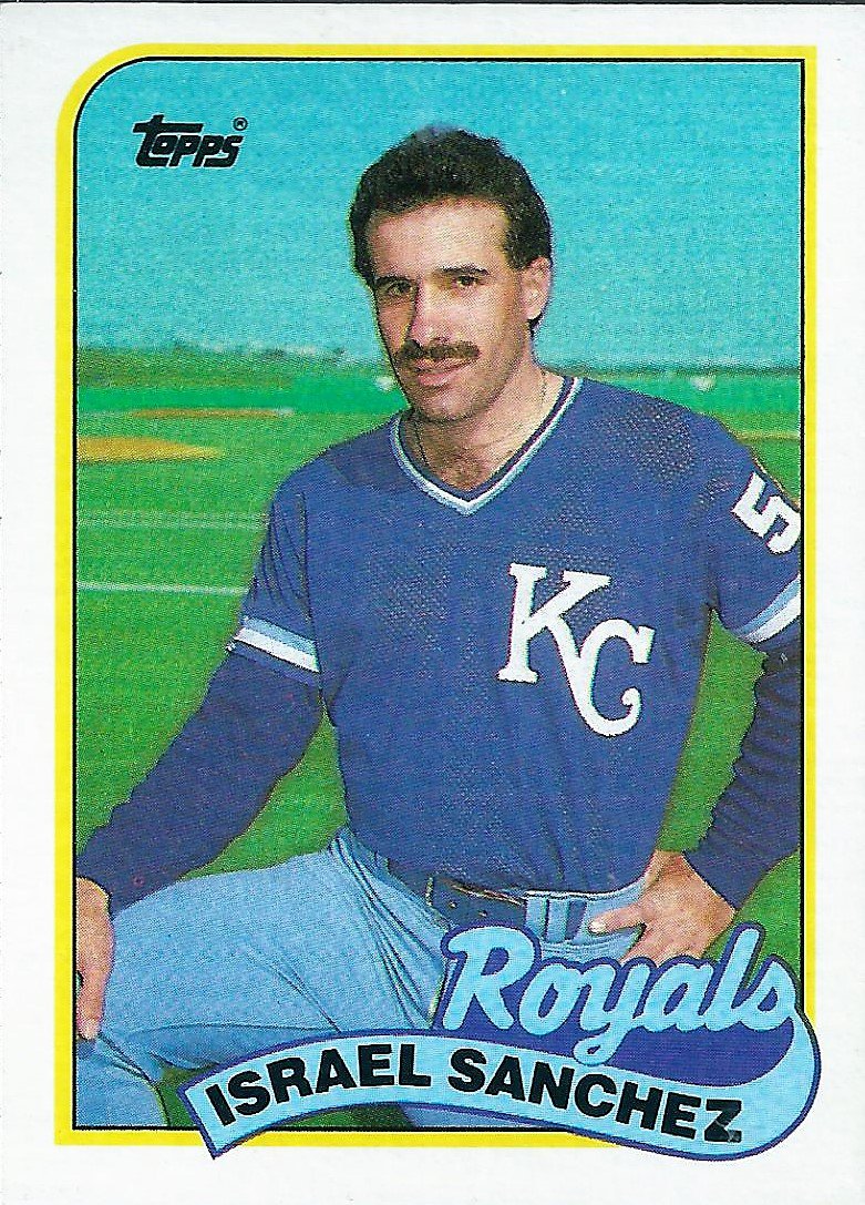 1989 Topps Kansas City Royals Israel Sanchez 452 RC