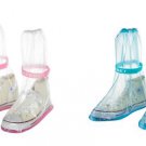 Transparent High Tube Boots Sets Anti-Skid Shoes Outdoor Thickening Wear Waterproof Rain Shoes Cover