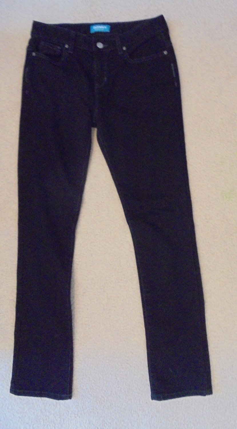 Old Navy - Skinny Dark Wash Blue Jeans Adjustable Waist Girls Size 16 ...