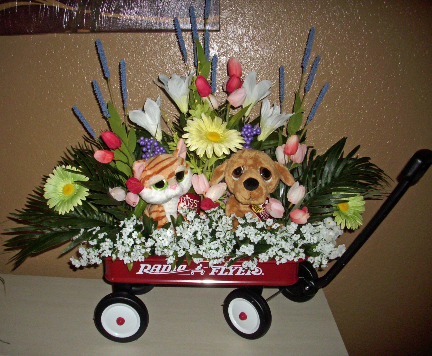 Floral Arrangement, Baby Shower Radio Flyer Wagon, This has it all!! BOY/GIRL
