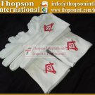 Master Mason Cotton Gloves with red emblem