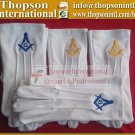 Masonic cotton gloves master mason