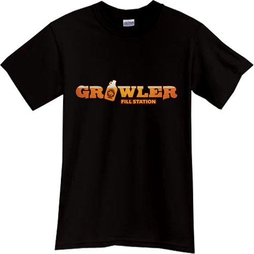 GROWLER FILL STATION Beer Brewery Black TShirt TShirt Tee