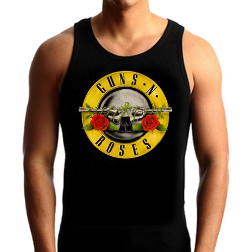 Guns N Roses Gnr Logo Black Rock Band Tank Top T-Shirt Tshirt Tee