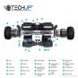 Techup Off Road All Terrain Hoverboard 8 inch - Space Grey