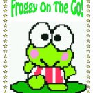 Froggy On The Go - Cross Stitch, Hand Knit, DAK Files - Your Choice